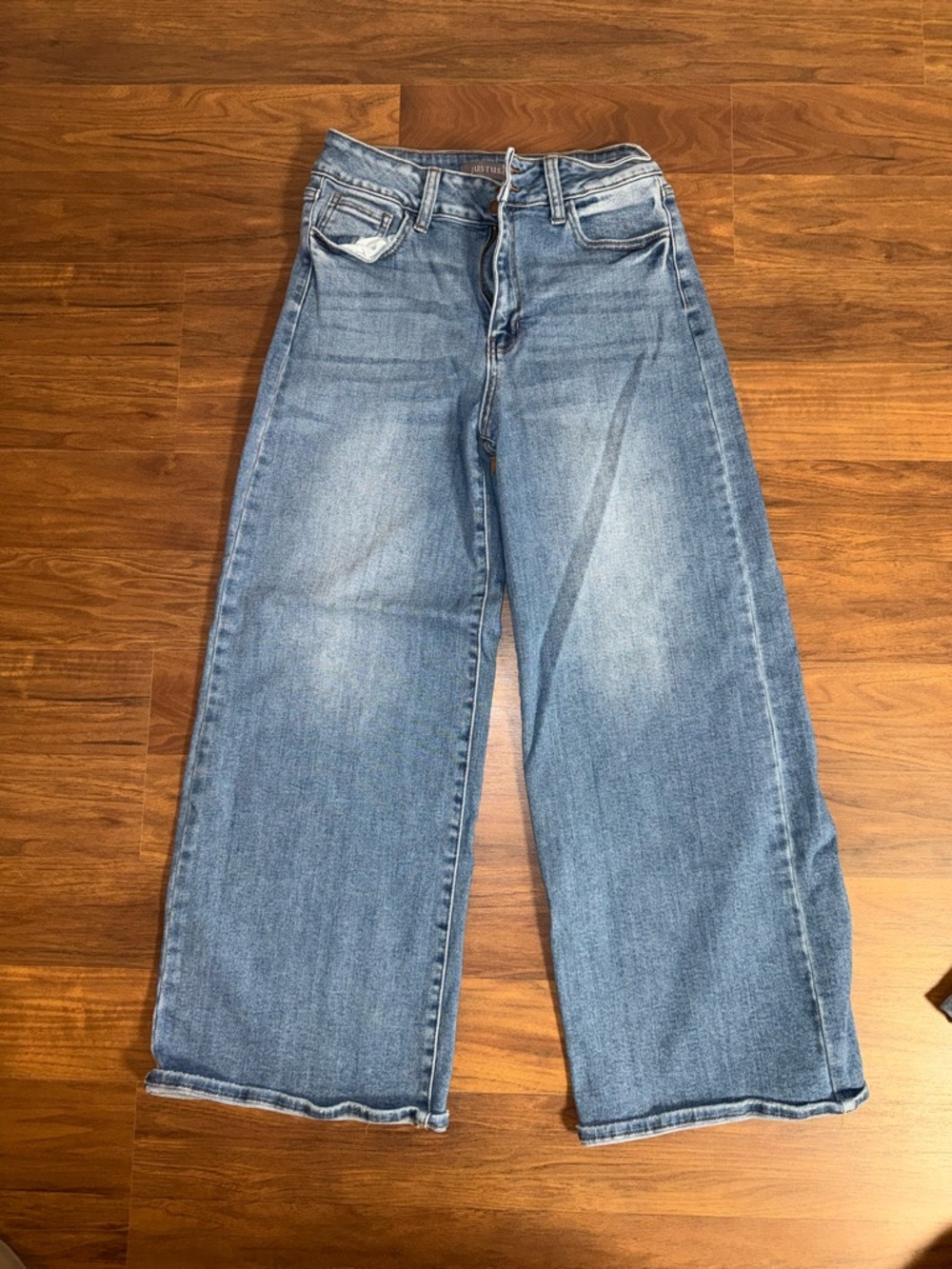 Just USA Light Blue Wide Leg High-Rise Jeans